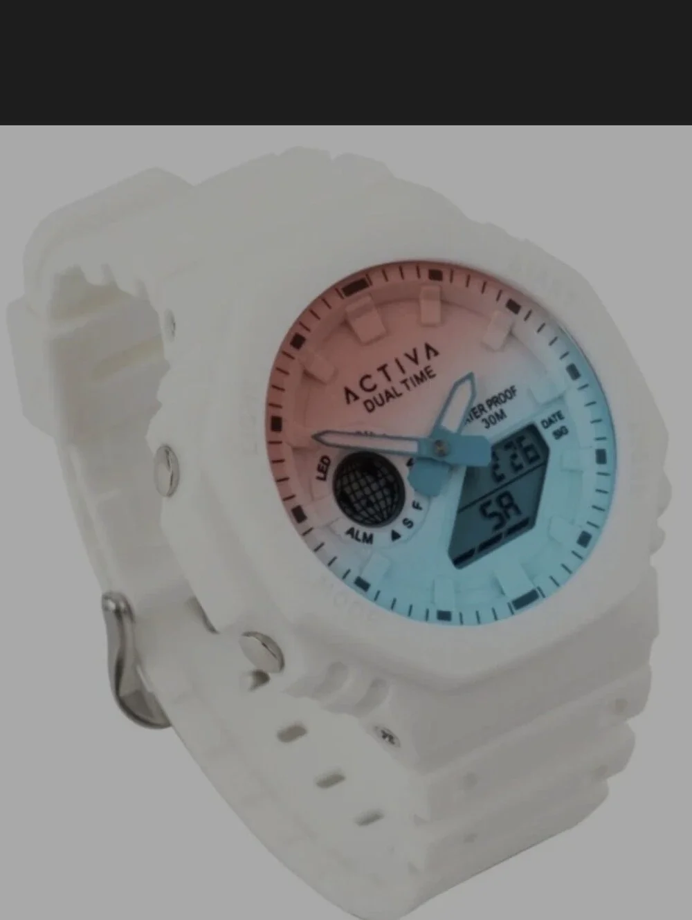 NIB Activa Recon X Invicta Digital Unisex Watch  45.5mm White ACW423-012